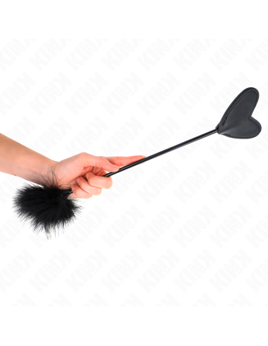 KINK - PLUMAS PARA COSQUILLAS CON PALETA DE CORAZÓN 31 CM