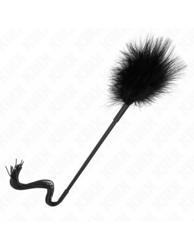 KINK - LÁTIGO DE SILICONA CON PLUMAS PARA COSQUILLAS 47 CM