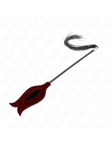 KINK - LÁTIGO DE BORLA DE SILICONA CON FORMA DE ROSA 45 CM