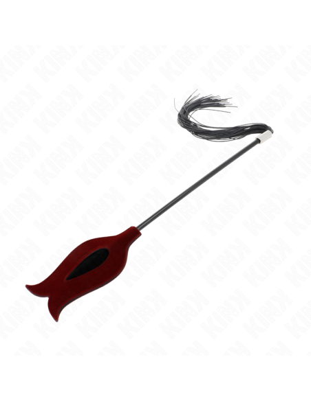 KINK - LÁTIGO DE BORLA DE SILICONA CON FORMA DE ROSA 45 CM