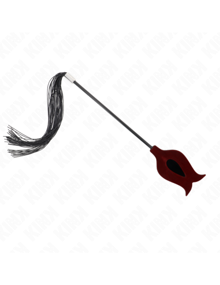 KINK - LÁTIGO DE BORLA DE SILICONA CON FORMA DE ROSA 45 CM