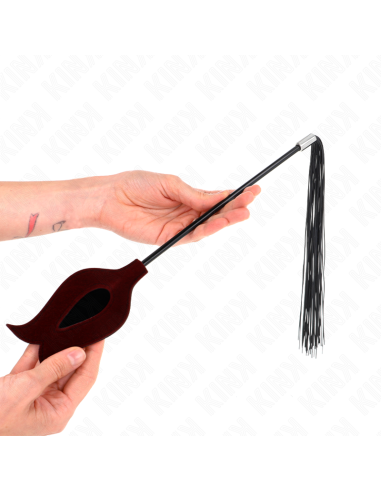 KINK - LÁTIGO DE BORLA DE SILICONA CON FORMA DE ROSA 45 CM