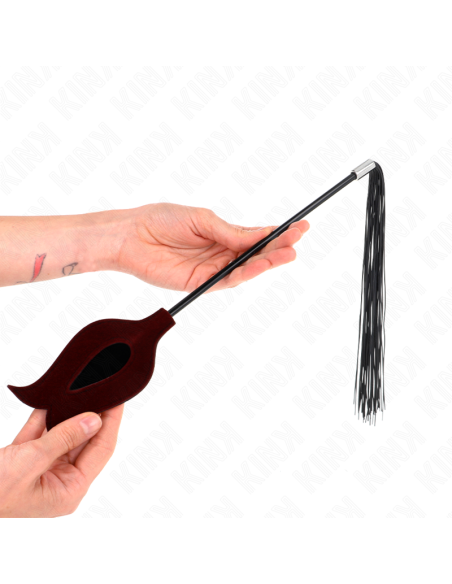KINK - LÁTIGO DE BORLA DE SILICONA CON FORMA DE ROSA 45 CM