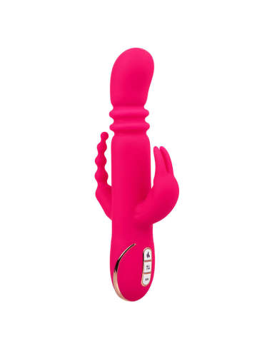 CALEXOTICS - JACK FANTASY TRIPLE VIBRADOR CALENTABLE RABBIT ROSA