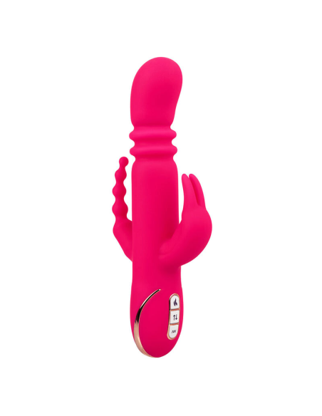 CALEXOTICS - JACK FANTASY TRIPLE VIBRADOR CALENTABLE RABBIT ROSA