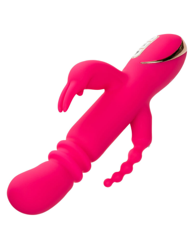 CALEXOTICS - JACK FANTASY TRIPLE VIBRADOR CALENTABLE RABBIT ROSA
