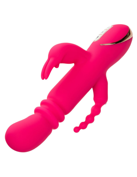 CALEXOTICS - JACK FANTASY TRIPLE VIBRADOR CALENTABLE RABBIT ROSA