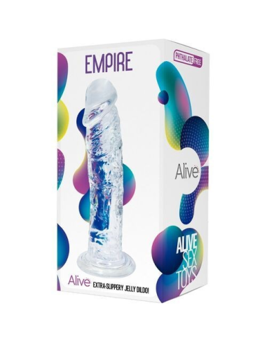 ALIVE - EMPIRE Pene Realístico Transparente 19.3 cm | SEXPLACE.MX