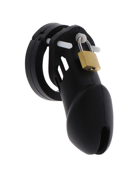 HIDDEN DESIRE - EXTREME JAULA DE CASTIDAD SILICONA TALLA L NEGRO