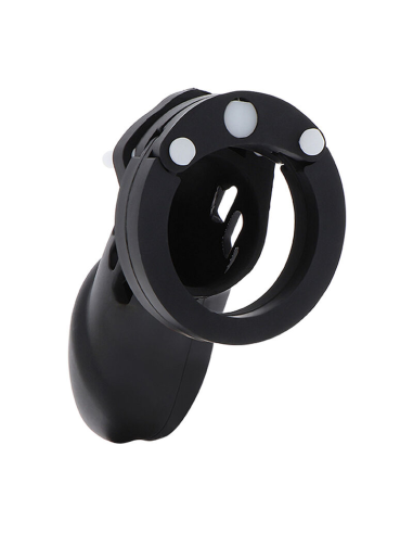 HIDDEN DESIRE - EXTREME JAULA DE CASTIDAD SILICONA TALLA L NEGRO