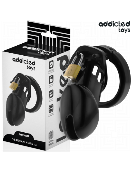 ADDICTED TOYS LOCKED - OBSIDIAN HOLD JAULA PARA PENE TALLA M
