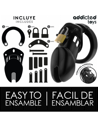 ADDICTED TOYS LOCKED - OBSIDIAN HOLD JAULA PARA PENE TALLA M