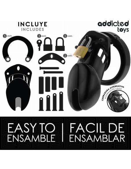 ADDICTED TOYS LOCKED - OBSIDIAN HOLD JAULA PARA PENE TALLA M