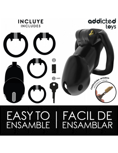 ADDICTED TOYS LOCKED - MINDNIGHT CELL JAULA PARA PENE TALLA L