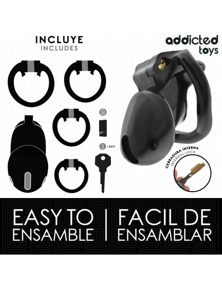 ADDICTED TOYS LOCKED - MINDNIGHT CELL JAULA PARA PENE TALLA S