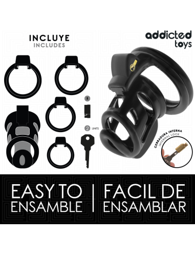 ADDICTED TOYS LOCKED - GILDEN CAGE JAULA PARA PENE DE SILICONA 8,5 CM