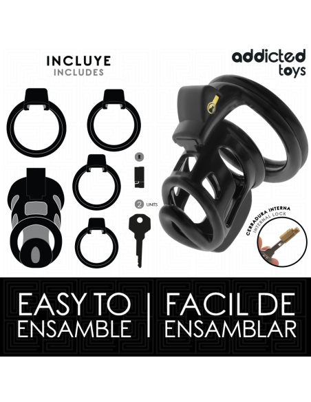 ADDICTED TOYS LOCKED - GILDEN CAGE JAULA PARA PENE DE SILICONA 8,5 CM