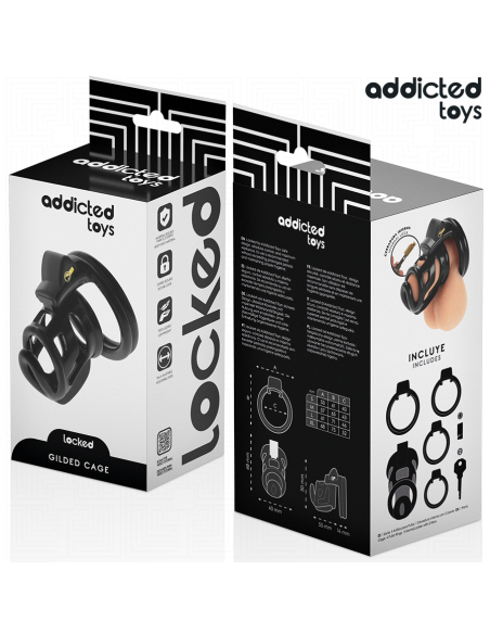 ADDICTED TOYS LOCKED - GILDEN CAGE JAULA PARA PENE DE SILICONA 8,5 CM