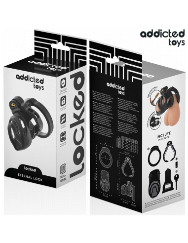 ADDICTED TOYS LOCKED - ETERNAL LOCK JAULA PARA PENE 9 CM