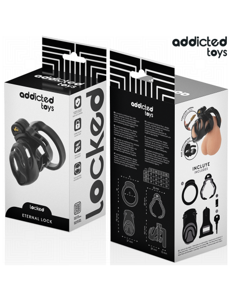 ADDICTED TOYS LOCKED - ETERNAL LOCK JAULA PARA PENE 9 CM