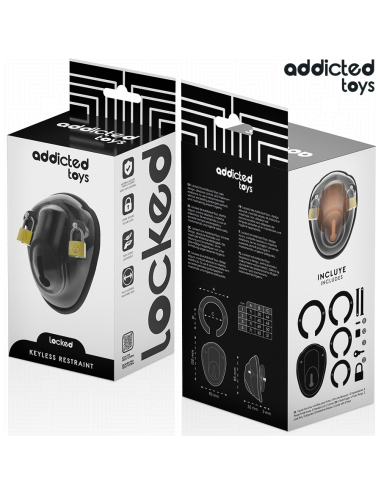 ADDICTED TOYS LOCKED - KEYLESS RESTRAINT JAULA PARA PENE 11,5 CM