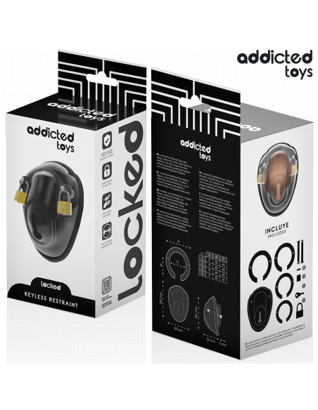 ADDICTED TOYS LOCKED - KEYLESS RESTRAINT JAULA PARA PENE 11,5 CM