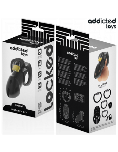 ADDICTED TOYS LOCKED - UNBROKEN DEN JAULA PARA PENE 9,8 CM