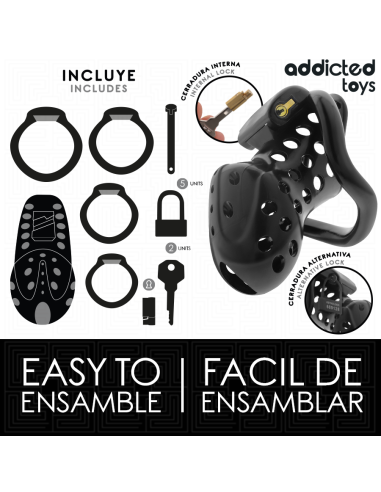 ADDICTED TOYS LOCKED - CHAINED HOLLOW JAULA PARA PENE 10,5 CM