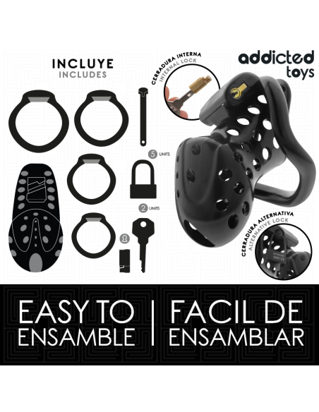 ADDICTED TOYS LOCKED - CHAINED HOLLOW JAULA PARA PENE 10,5 CM