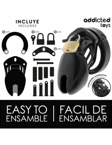 ADDICTED TOYS LOCKED - OBSIDIAN HOLD JAULA PARA PENE TALLA S