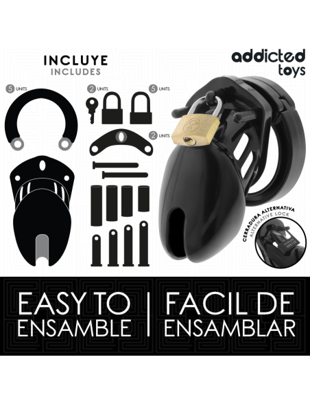 ADDICTED TOYS LOCKED - OBSIDIAN HOLD JAULA PARA PENE TALLA S