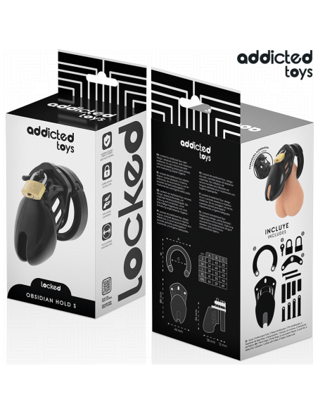ADDICTED TOYS LOCKED - OBSIDIAN HOLD JAULA PARA PENE TALLA S