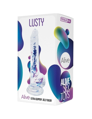 ALIVE - LUSTY Pene Realístico Transparente 18 cm | SEXPLACE.MX