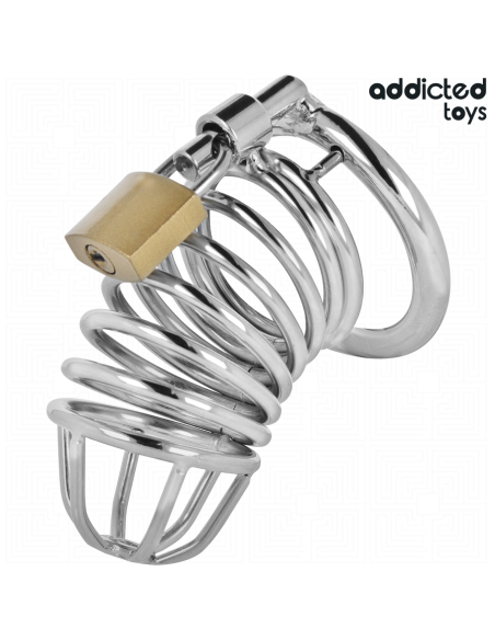 ADDICTED TOYS LOCKED - IRON CELL JAULA PARA PENE DE METAL TALLA M