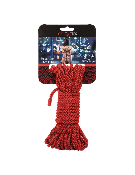 CALEXOTICS - SCANDAL CUERDA BDSM ROJA 10 M