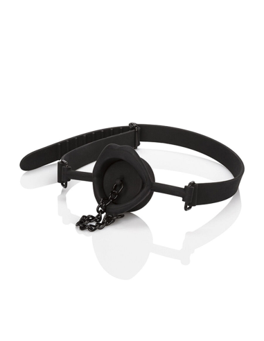 CALEXOTICS - SCANDAL MORDAZA CON TAPÓN DE SILICONA NEGRO