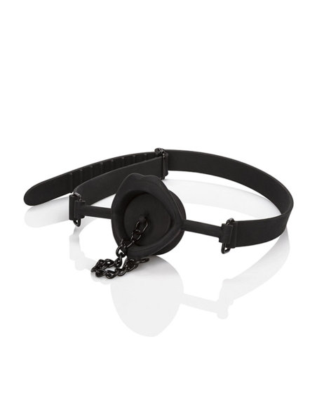 CALEXOTICS - SCANDAL MORDAZA CON TAPÓN DE SILICONA NEGRO