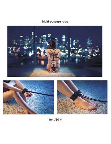 CALEXOTICS - SCANDAL CUERDA BDSM NEGRA 50 M