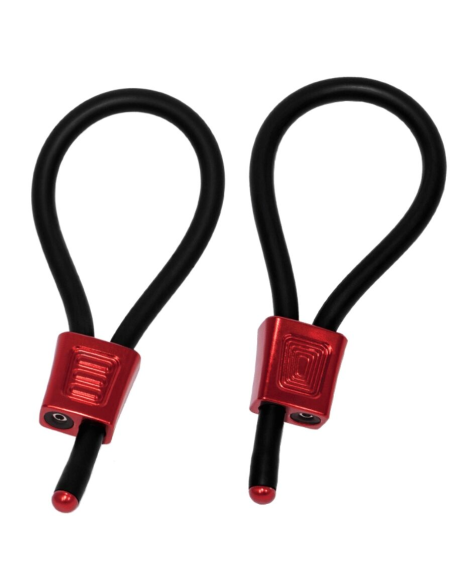 ELECTRASTIM - PRESTIGE ELECTRA LOOPS ANILLOS DE PENE AJUSTABLES ROJO