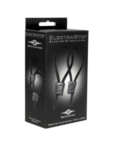ELECTRASTIM - PRESTIGE ELECTRA LOOPS ANILLOS DE PENE AJUSTABLES NEGRO