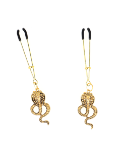 KINK - PINZAS PARA PEZONES CON COLGANTE DE COBRA 6 CM