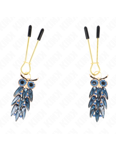 KINK - PINZAS PARA PEZONES CON COLGANTE DE BÚHO 6 CM