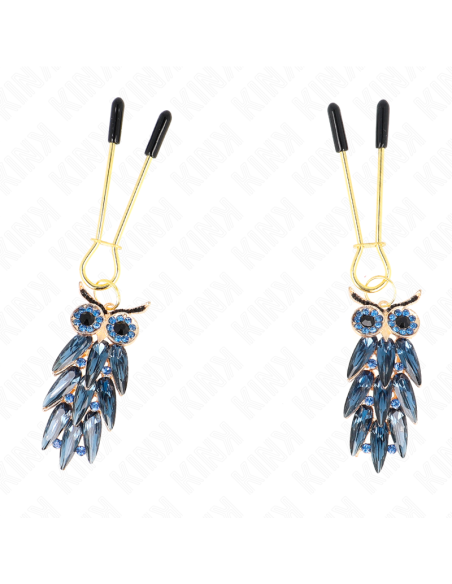 KINK - PINZAS PARA PEZONES CON COLGANTE DE BÚHO 6 CM