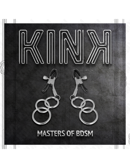KINK - PINZAS PARA PEZONES CON 3 AROS 6 CM