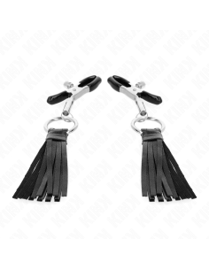 KINK - PINZAS PARA PEZONES CON BORLAS DE POLIPIEL 6 CM