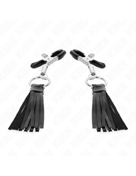 KINK - PINZAS PARA PEZONES CON BORLAS DE POLIPIEL 6 CM