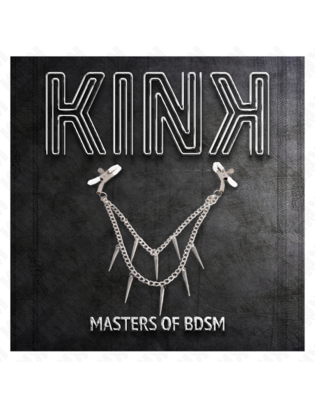 KINK - PINZAS PARA PEZONES CON CADENA DE PÚAS 30 CM