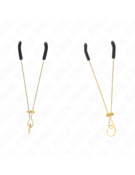 KINK - PINZAS PARA PEZONES FINA DORADO 7 CM