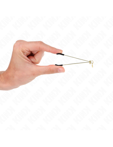 KINK - PINZAS PARA PEZONES FINA DORADO 7 CM