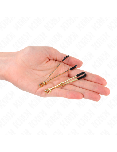 KINK - PINZAS PARA PEZONES FINA DORADO 7 CM